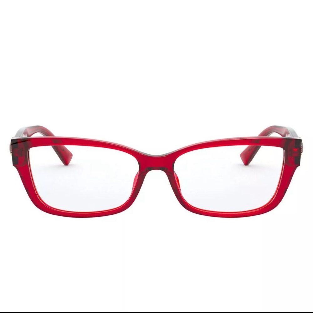 Versace Eyeglasses AUTHENTIC VE3284B 5280
Transparent Red Square Frames 54MM